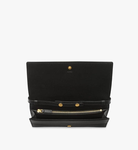 MYLGATA03BK001-Pina Crossbody Wallet in Studded Calfskin|Black
