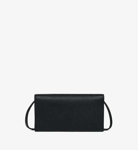 MYLGATA03BK001-Pina Crossbody Wallet in Studded Calfskin|Black
