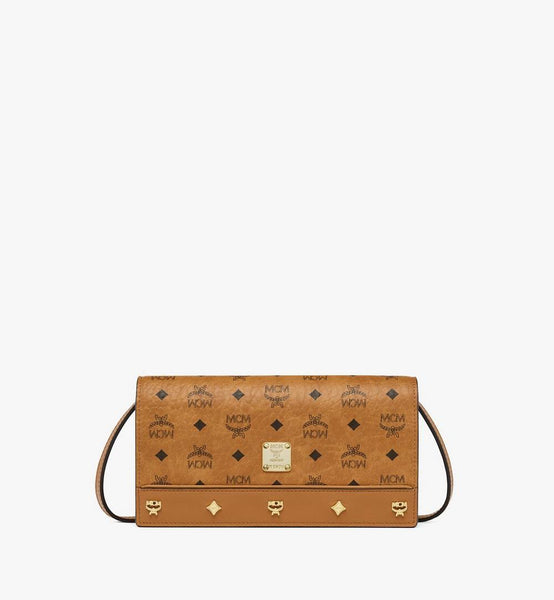 Pina Crossbody Wallet in Studded Visetos image 1