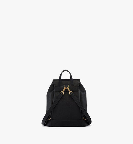 MWKGATA01BK001-Pina Drawstring Backpack in Studded Calfskin|Black