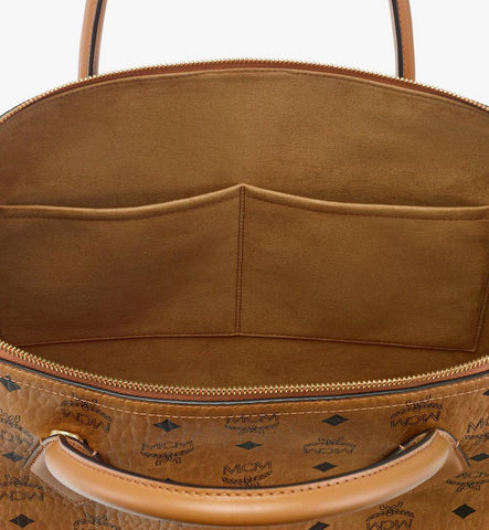 MWTGATA01CO001-Pina Studded Tote in Visetos|Cognac