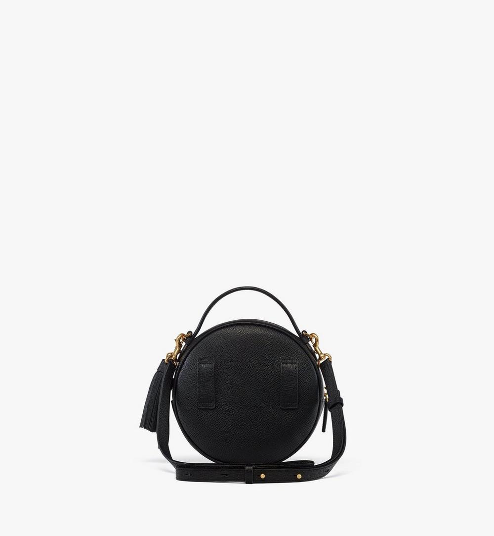 MWRGAOB03BK001-Pina Tambourine Bag in Studded Calfskin|Black