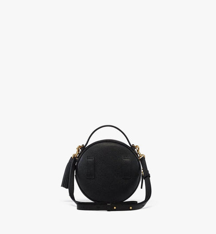 MWRGAOB03BK001-Pina Tambourine Bag in Studded Calfskin|Black