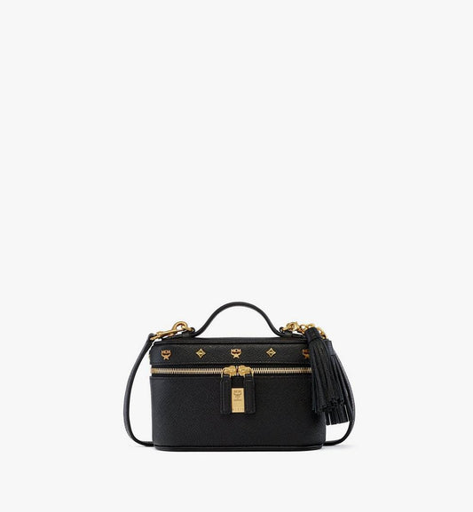 MWRGATA01BK001-Pina Vanity Case in Studded Calfskin|Black