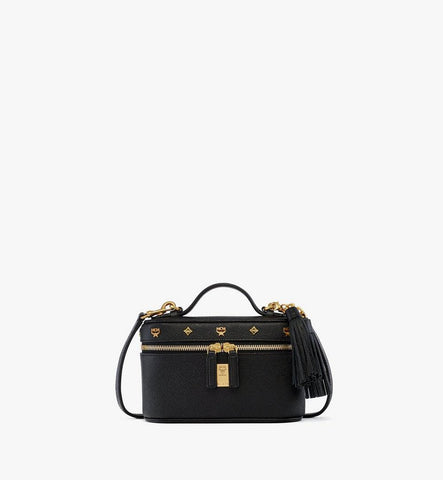 MWRGATA01BK001-Pina Vanity Case in Studded Calfskin|Black