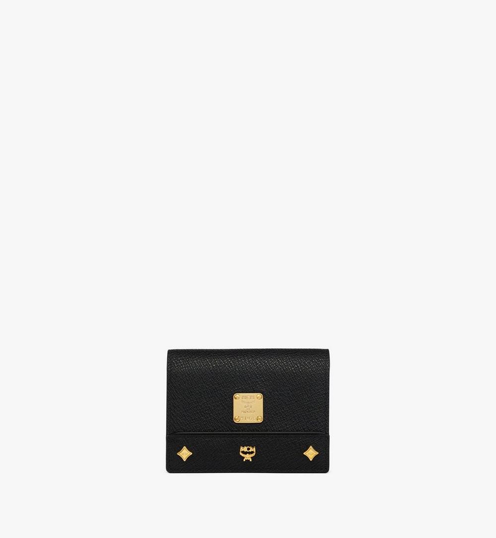 MYSGAAF01BK001-Pina Wallet in Studded Calfskin|Black