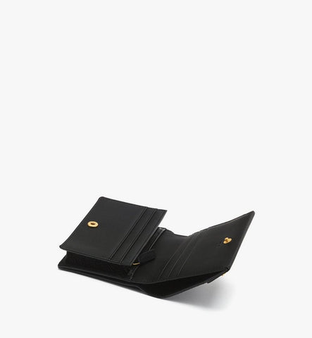 MYSGAAF01BK001-Pina Wallet in Studded Calfskin|Black