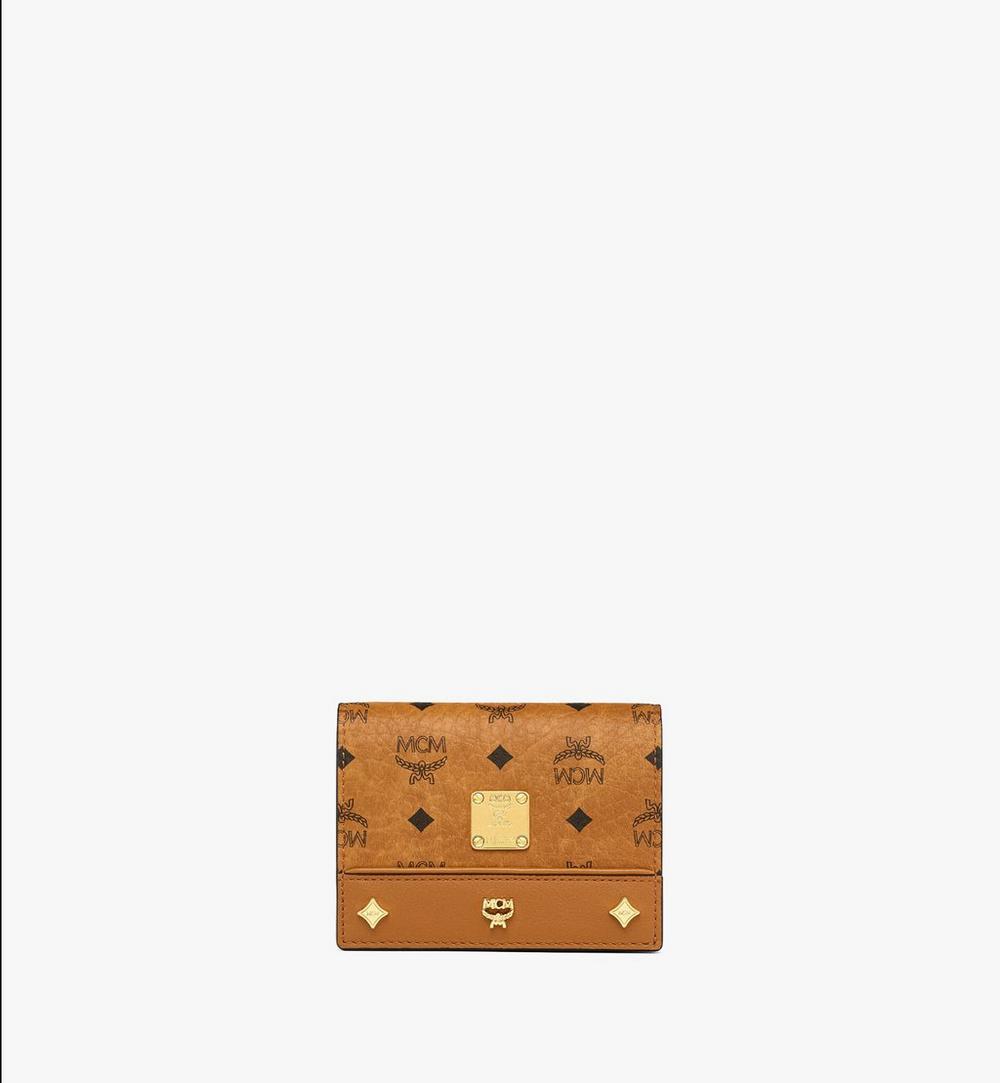 MYSGATA01CO001-Pina Wallet in Studded Visetos|Cognac