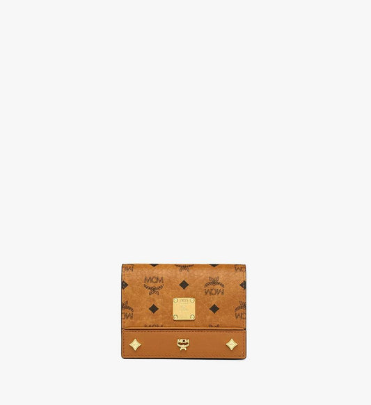 MYSGATA01CO001-Pina Wallet in Studded Visetos|Cognac