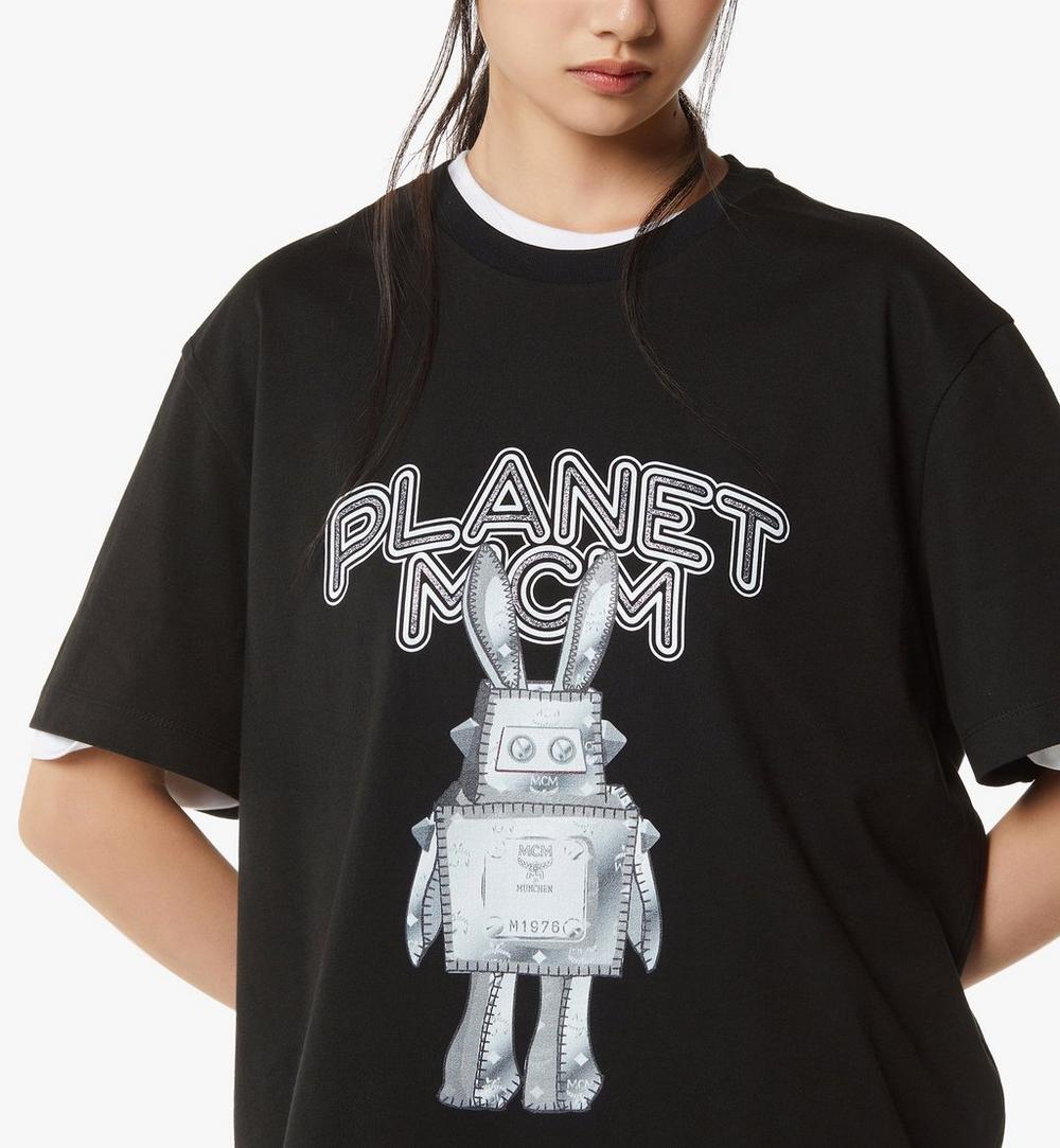MHTGSMM01BK00L-Planet MCM Rabot T-Shirt in Organic Cotton|