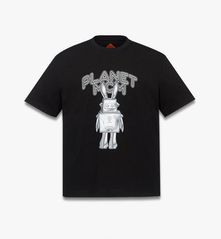 MHTGSMM01BK00L-Planet MCM Rabot T-Shirt in Organic Cotton|