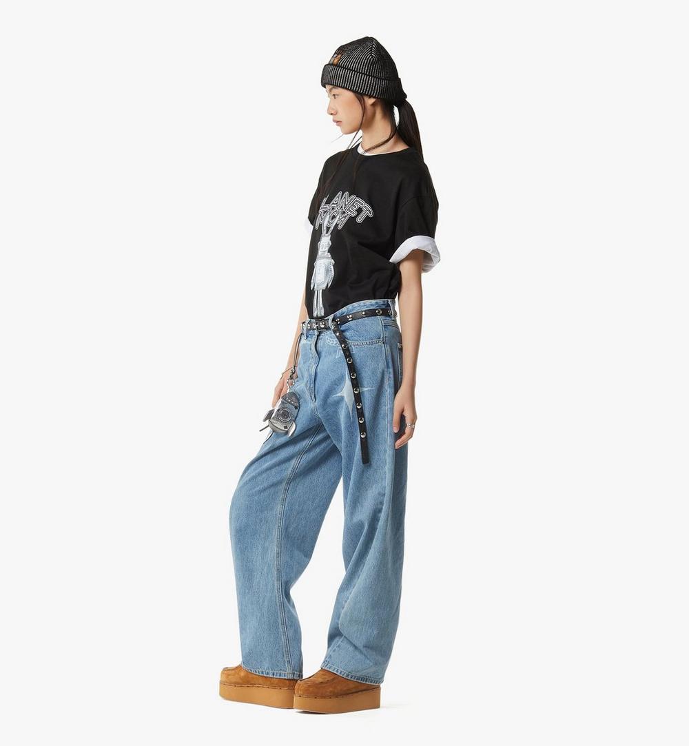 MHTGSMM01BK00L-Planet MCM Rabot T-Shirt in Organic Cotton|