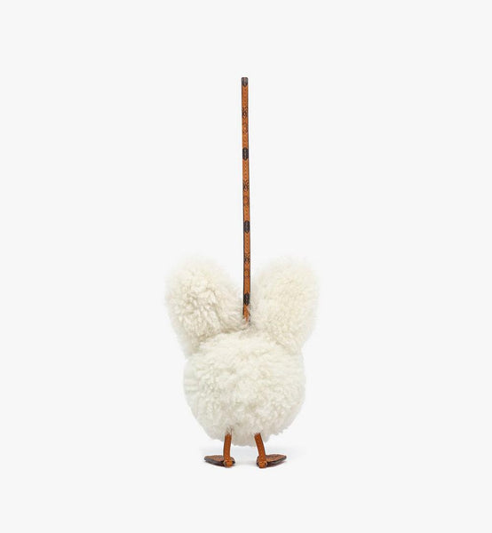 Rabbit Charm in Lamb Fur and Visetos image 2