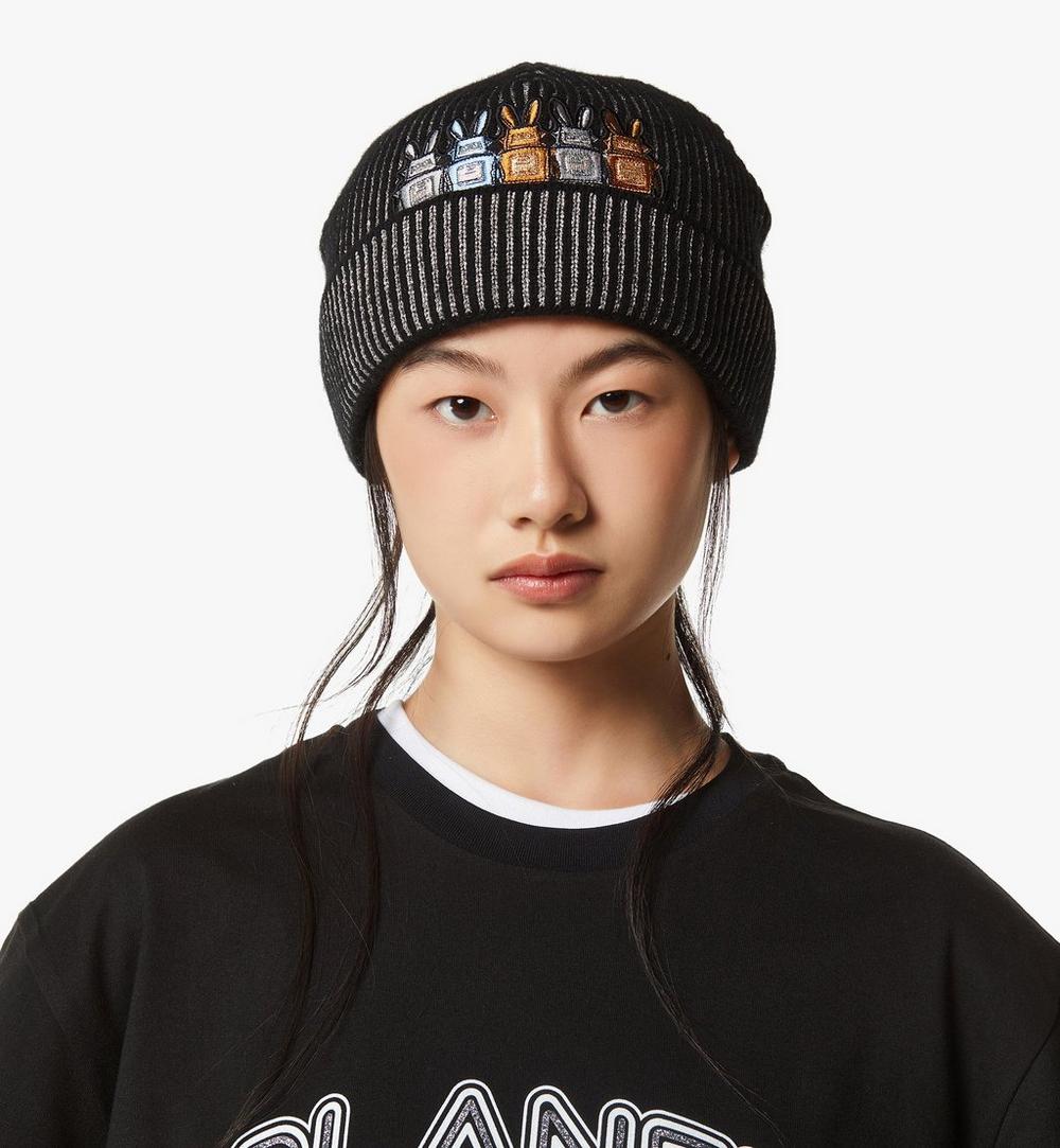 MEHGSMM01BK001-Rabot Beanie in Lurex Wool|BLACK
