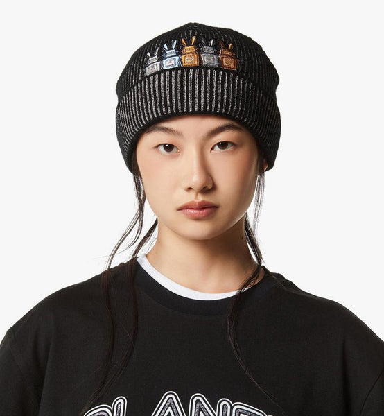 Rabot Beanie in Lurex Wool image 4