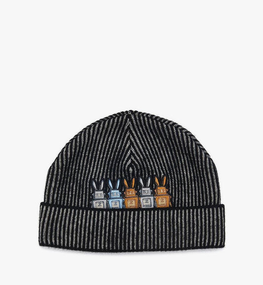 MEHGSMM01BK001-Rabot Beanie in Lurex Wool|BLACK