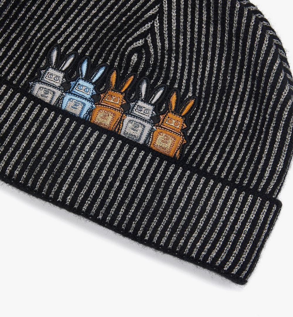 MEHGSMM01BK001-Rabot Beanie in Lurex Wool|BLACK