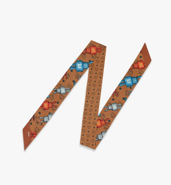 Rabot Monogram Petite Scarf in Organic Silk image 1