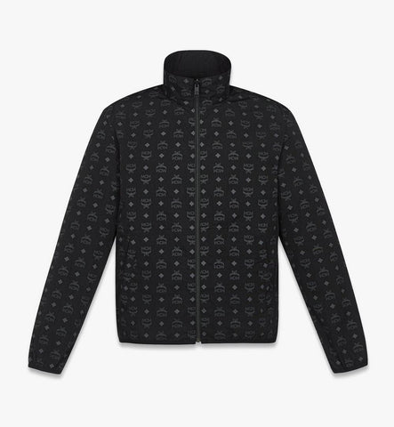 MHJFAMM05BK00L-Reversible Monogram Print Windbreaker in ECONYL®|Black