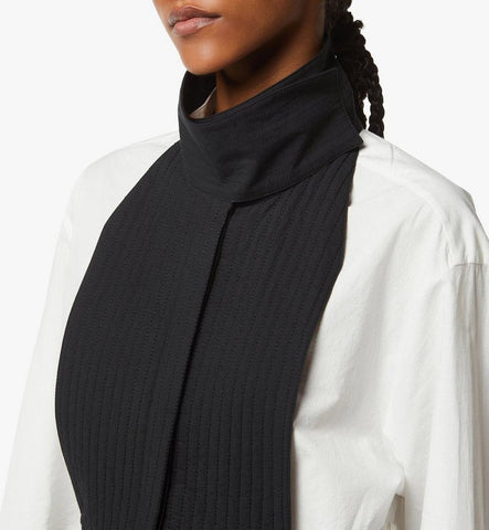 MFHGSMM01BW040-Ripstop Cotton Shirt|BLACK AND WHITE