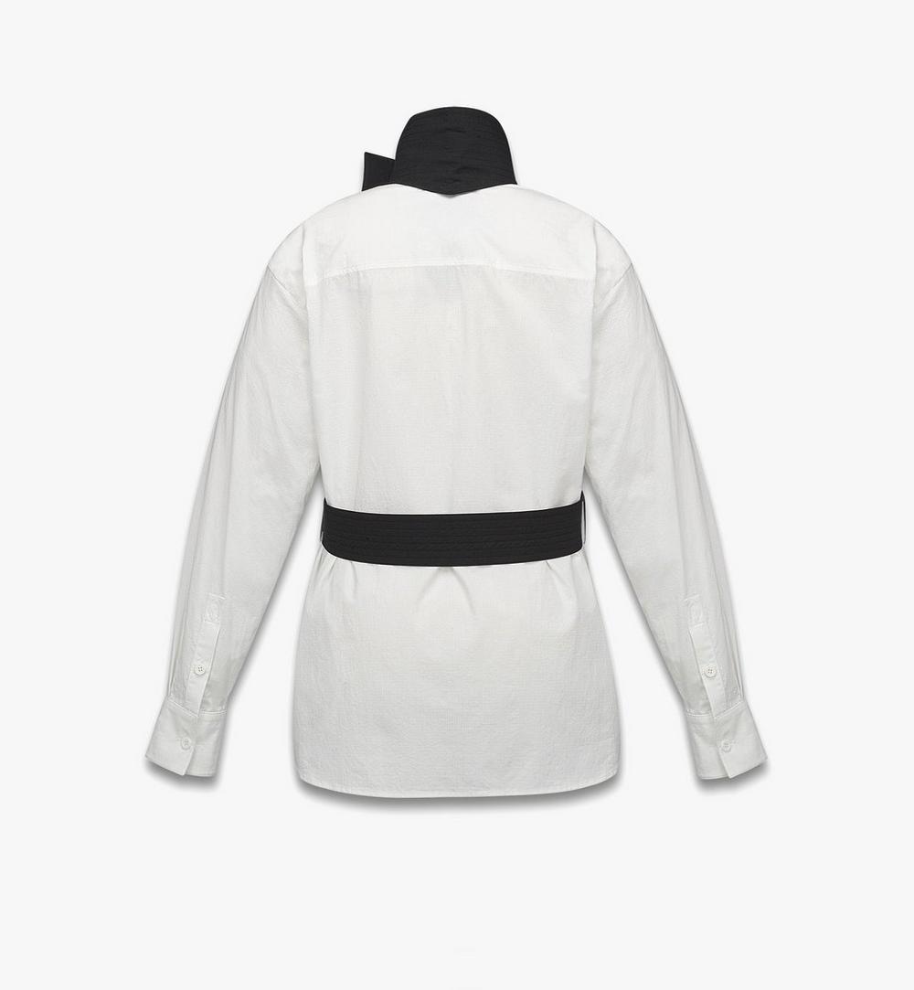 MFHGSMM01BW040-Ripstop Cotton Shirt|BLACK AND WHITE