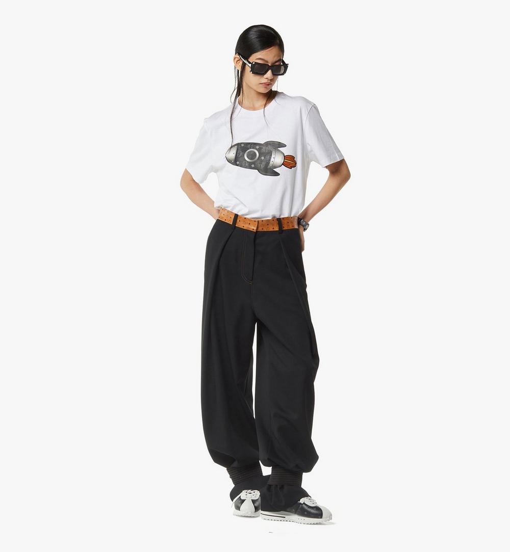 MHTGSMM02WT00L-Rocket T-Shirt in Organic Cotton|White