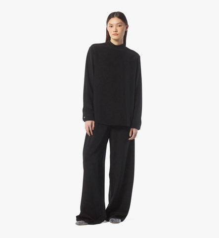 MFHFSMM03BK042-Silk Blouse|Black