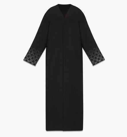 MFJFSMM06BK038-Silk Robe |Black