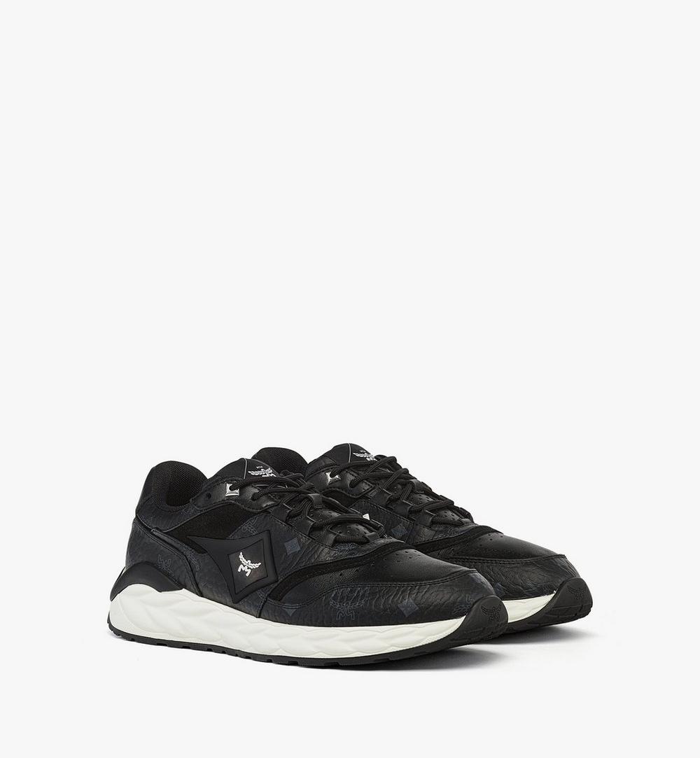MESESAH02BK035-Skywander Sneakers in Visetos|Black