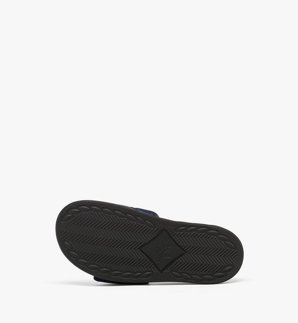 MEXFSMM03VC038-Slide Sandals in Monogram Neoprene|Navy Blazer