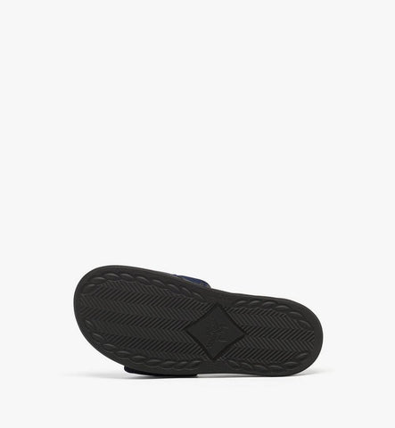 MEXFSMM03VC038-Slide Sandals in Monogram Neoprene|Navy Blazer