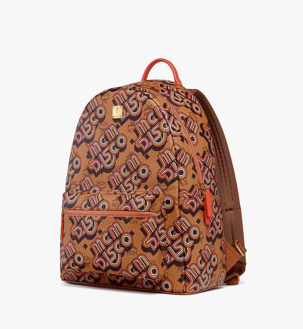 MMKGAVE02CO001-Stark Backpack in Disco Visetos|Cognac