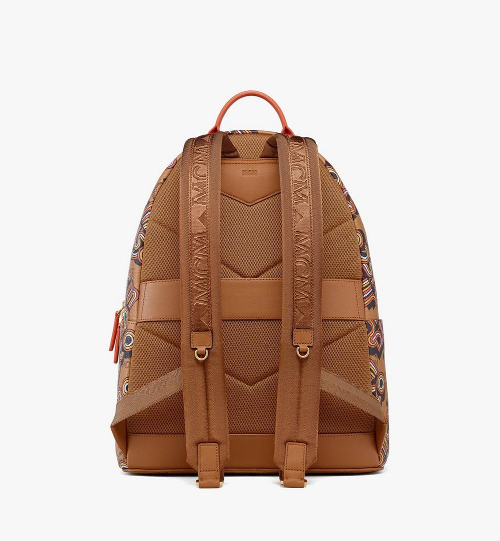 MMKGAVE02CO001-Stark Backpack in Disco Visetos|Cognac