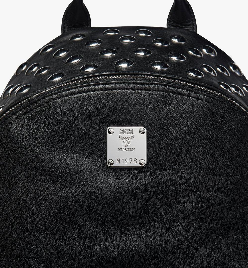 MMKGSVE05BK001-Stark Backpack in Galactic Gala Lamb Leather|BLACK