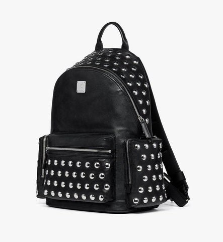 MMKGSVE05BK001-Stark Backpack in Galactic Gala Lamb Leather|BLACK