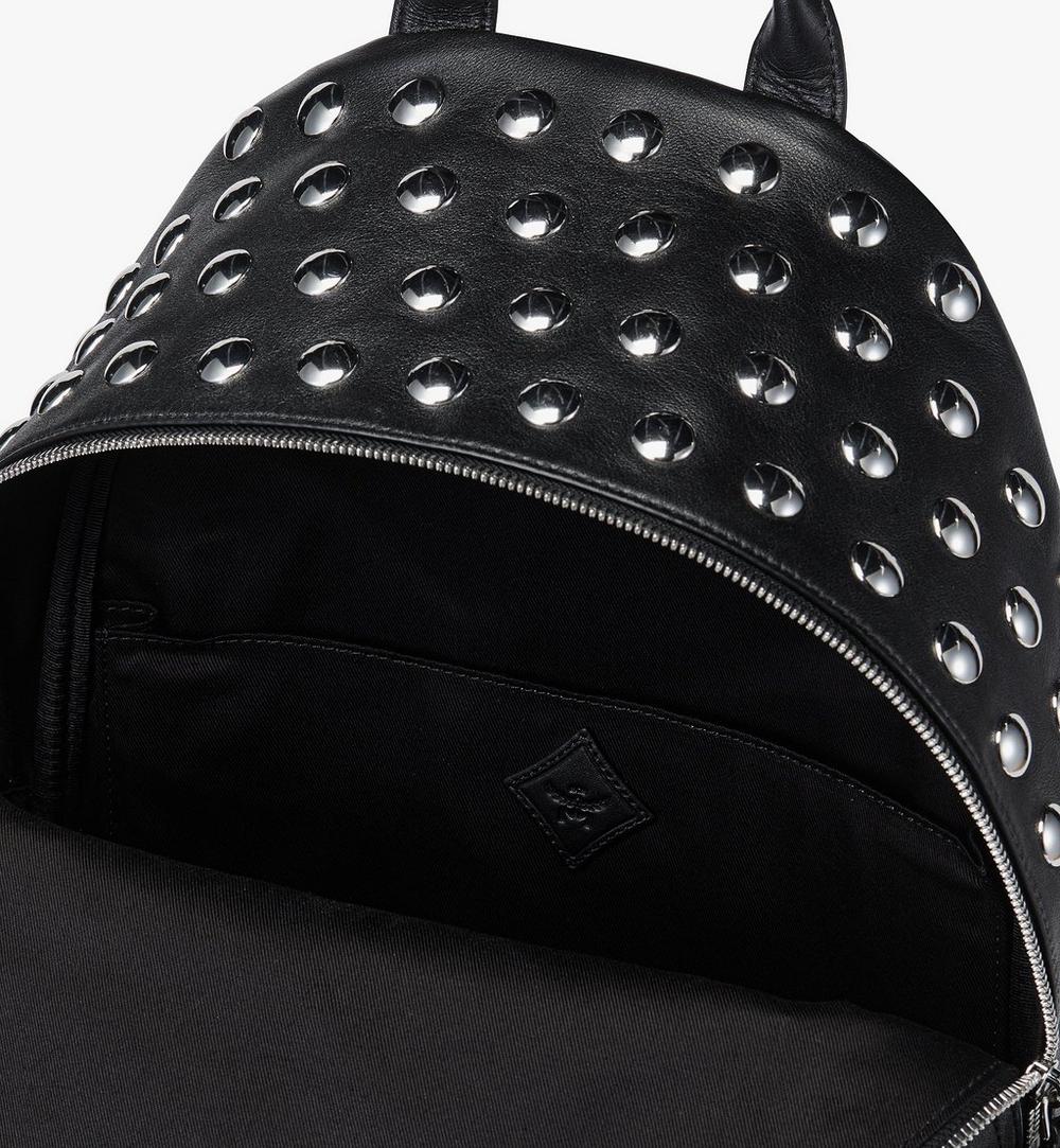 MMKGSVE05BK001-Stark Backpack in Galactic Gala Lamb Leather|BLACK