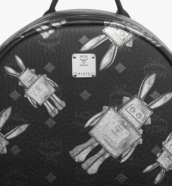 حقيبة ظهر ستارك من الجلد بنقشة فيسيتوس image 5