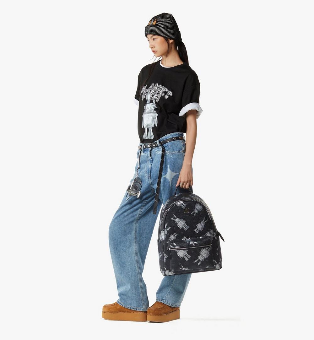 MMKGSVE06BK001-Stark Backpack in Rabot Visetos|BLACK