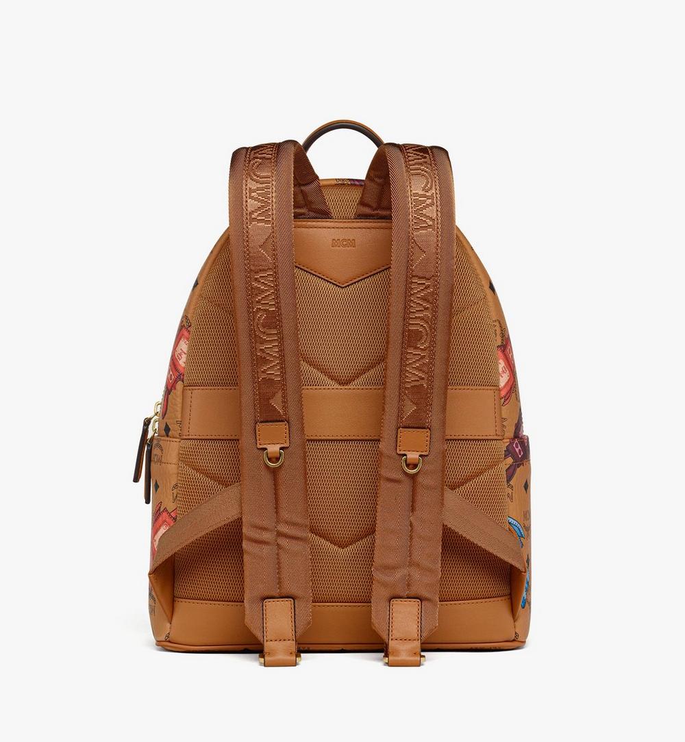 MMKGSVE08CO001-Stark Backpack in Rabot Visetos|COGNAC
