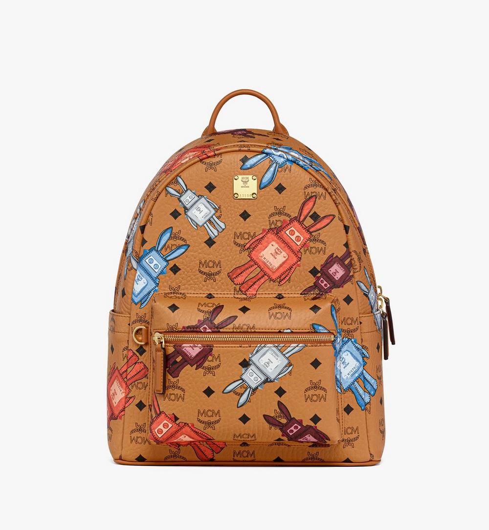 MMKGSVE08CO001-Stark Backpack in Rabot Visetos|COGNAC