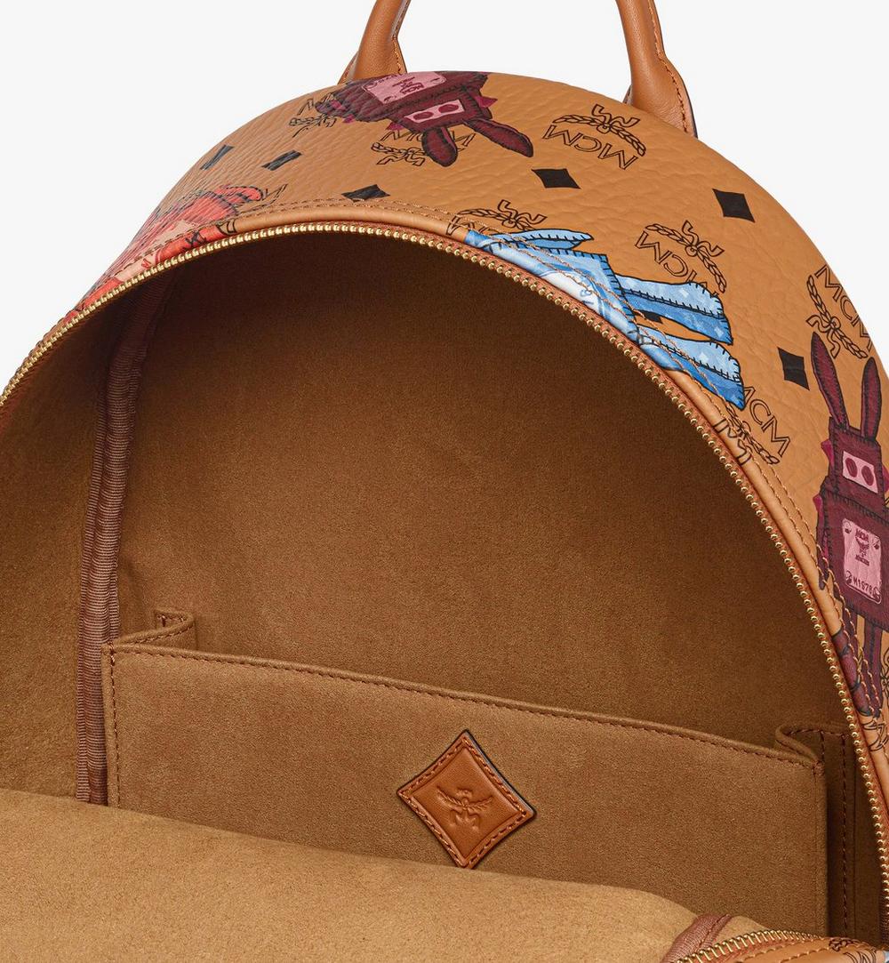 MMKGSVE08CO001-Stark Backpack in Rabot Visetos|COGNAC