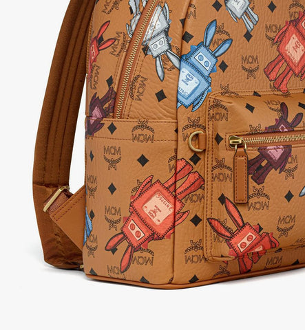 MMKGSVE08CO001-Stark Backpack in Rabot Visetos|COGNAC