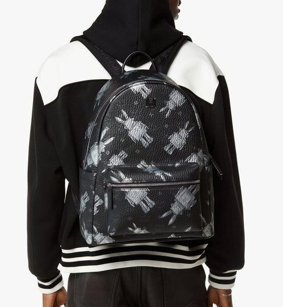 حقيبة ظهر ستارك من الجلد بنقشة فيسيتوس image 8