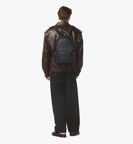 MMKEAVE14BK001-Stark Side Studs Backpack in Visetos|BLACK