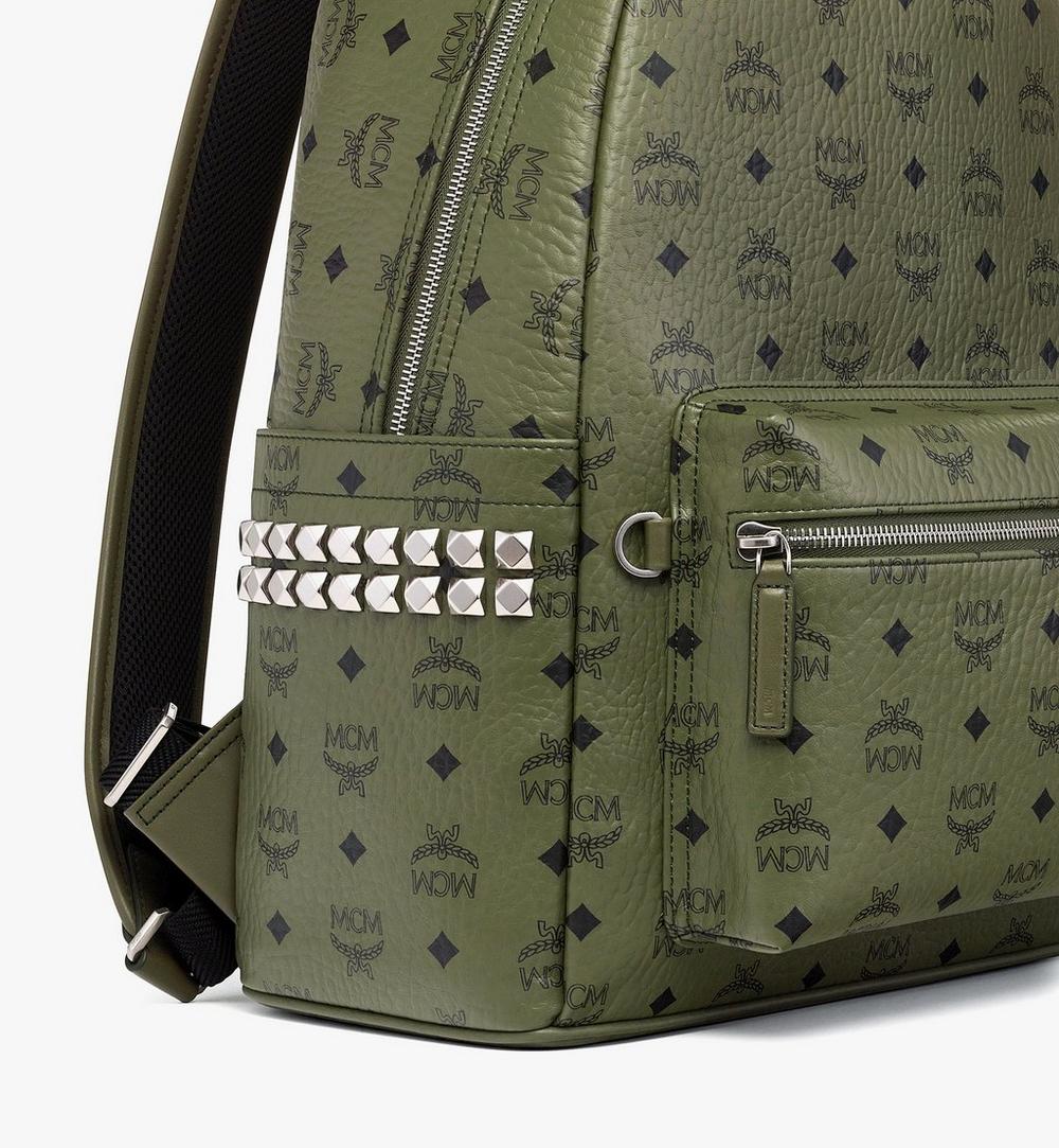 MMKGSVE01K8001-Stark Side Studs Backpack in Visetos|Khaki Moss