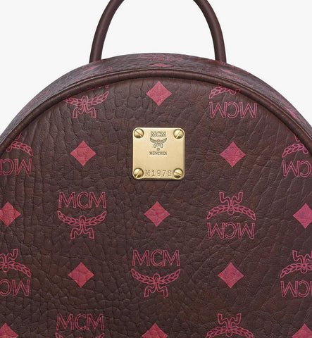 MMKGSVE034B001-Stark Side Studs Backpack in Visetos|Cinnamon