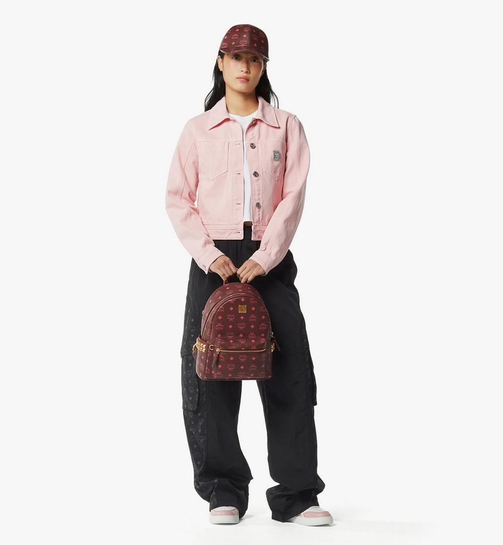 MMKGSVE034B001-Stark Side Studs Backpack in Visetos|Cinnamon