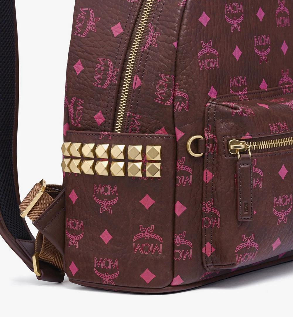 MMKGSVE034B001-Stark Side Studs Backpack in Visetos|Cinnamon