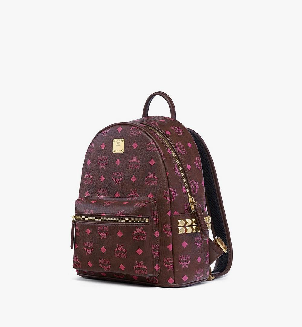 MMKGSVE034B001-Stark Side Studs Backpack in Visetos|Cinnamon