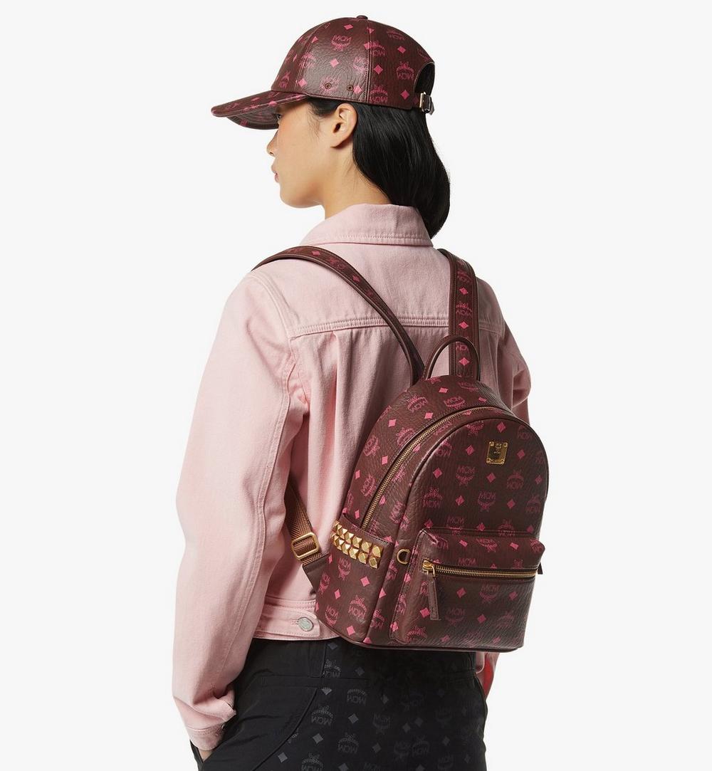 MMKGSVE034B001-Stark Side Studs Backpack in Visetos|Cinnamon